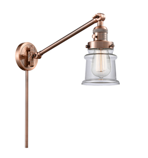 Innovations - 237-AC-G182S - One Light Swing Arm Lamp - Franklin Restoration - Antique Copper