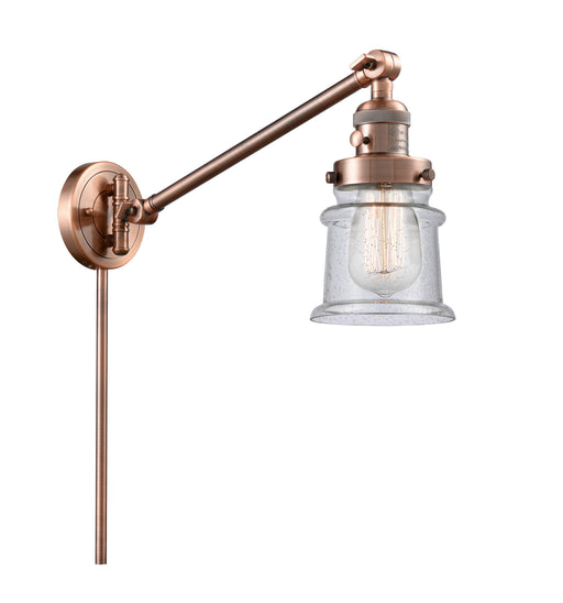 Innovations - 237-AC-G184S - One Light Swing Arm Lamp - Franklin Restoration - Antique Copper