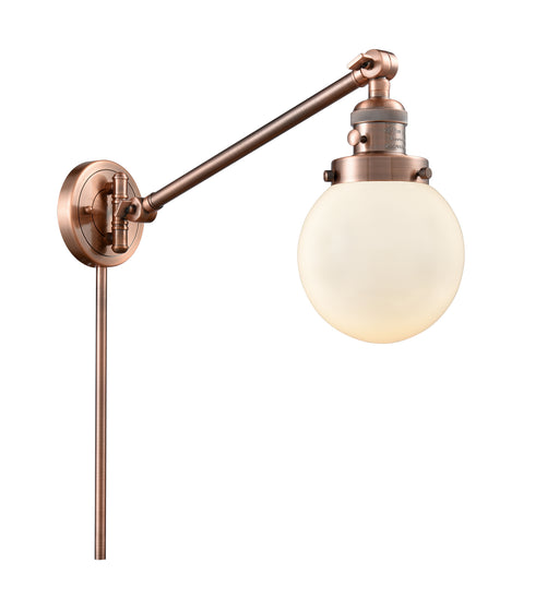 Innovations - 237-AC-G201-6 - One Light Swing Arm Lamp - Franklin Restoration - Antique Copper