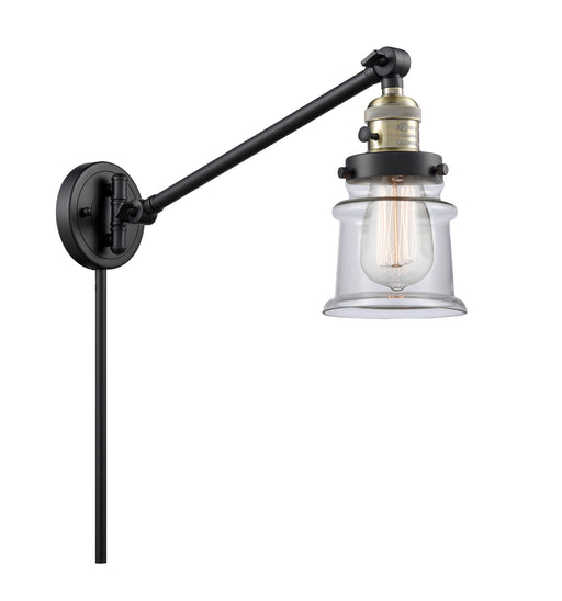 Innovations - 237-BAB-G182S - One Light Swing Arm Lamp - Franklin Restoration - Black Antique Brass