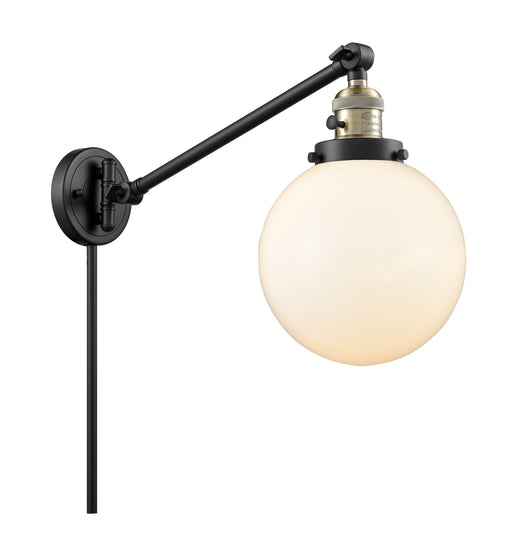 Innovations - 237-BAB-G201-8 - One Light Swing Arm Lamp - Franklin Restoration - Black Antique Brass
