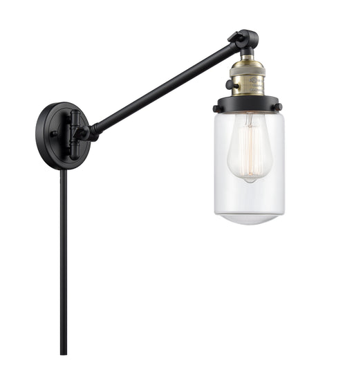 Innovations - 237-BAB-G312 - One Light Swing Arm Lamp - Franklin Restoration - Black Antique Brass