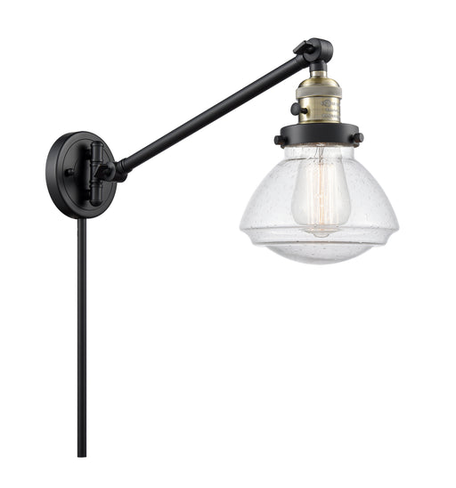 Innovations - 237-BAB-G324 - One Light Swing Arm Lamp - Franklin Restoration - Black Antique Brass