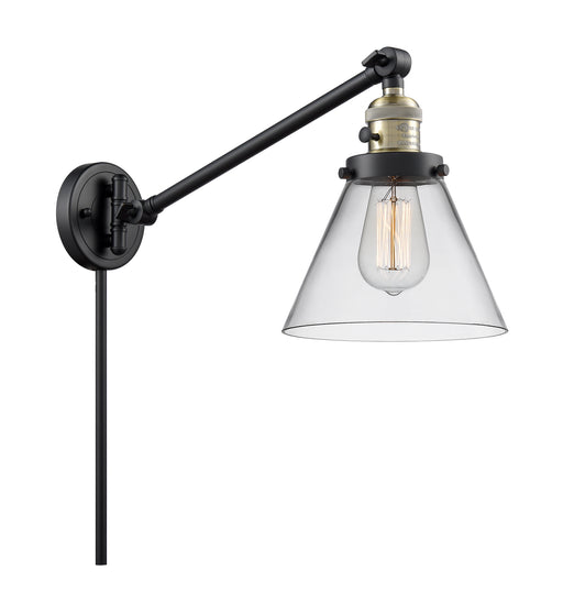 Innovations - 237-BAB-G42 - One Light Swing Arm Lamp - Franklin Restoration - Black Antique Brass