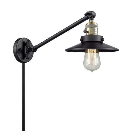 Innovations - 237-BAB-M6-BK - One Light Swing Arm Lamp - Franklin Restoration - Black Antique Brass