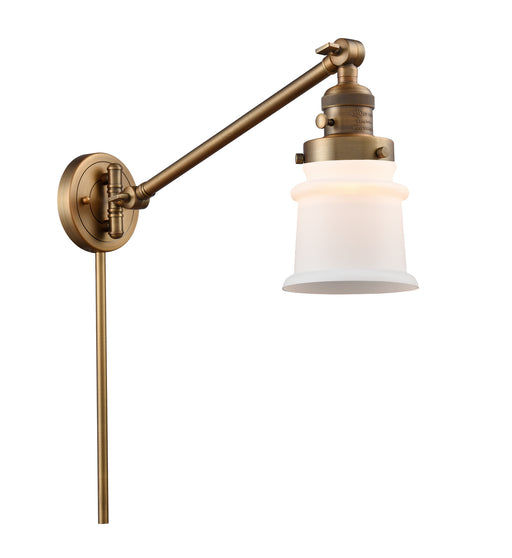 Innovations - 237-BB-G181S - One Light Swing Arm Lamp - Franklin Restoration - Brushed Brass