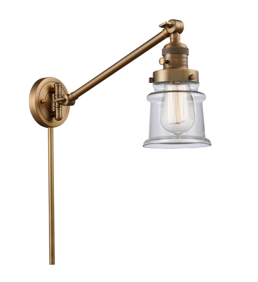 Innovations - 237-BB-G182S - One Light Swing Arm Lamp - Franklin Restoration - Brushed Brass