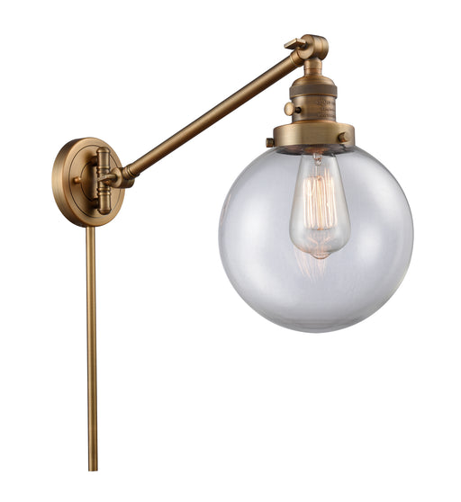 Innovations - 237-BB-G202-8 - One Light Swing Arm Lamp - Franklin Restoration - Brushed Brass