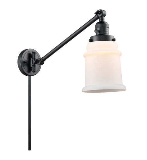 Innovations - 237-BK-G181 - One Light Swing Arm Lamp - Franklin Restoration - Matte Black