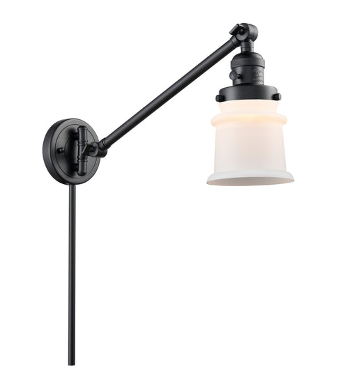 Innovations - 237-BK-G181S - One Light Swing Arm Lamp - Franklin Restoration - Matte Black