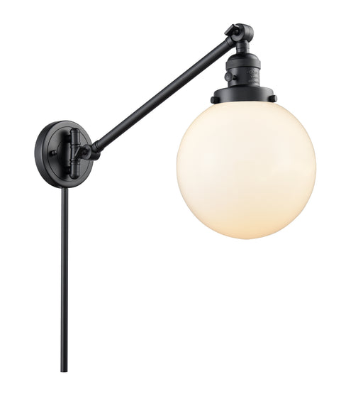Innovations - 237-BK-G201-8 - One Light Swing Arm Lamp - Franklin Restoration - Matte Black