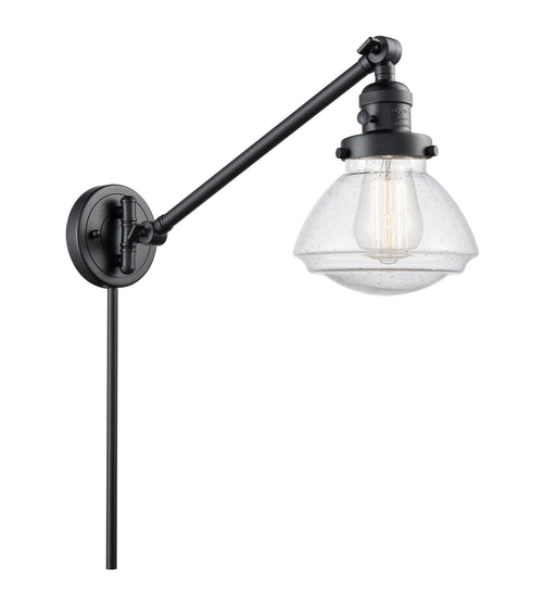 Innovations - 237-BK-G324 - One Light Swing Arm Lamp - Franklin Restoration - Matte Black