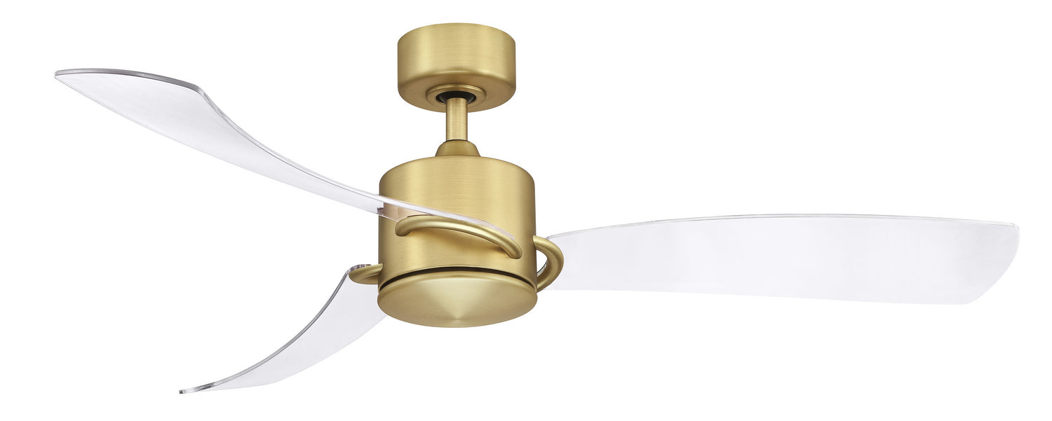 52" Ceiling Fan from the SculptAire collection in Brushed Satin Brass finish
