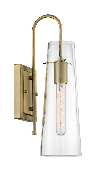 One Light Wall Sconce from the Alondra collection in Vintage Brass finish