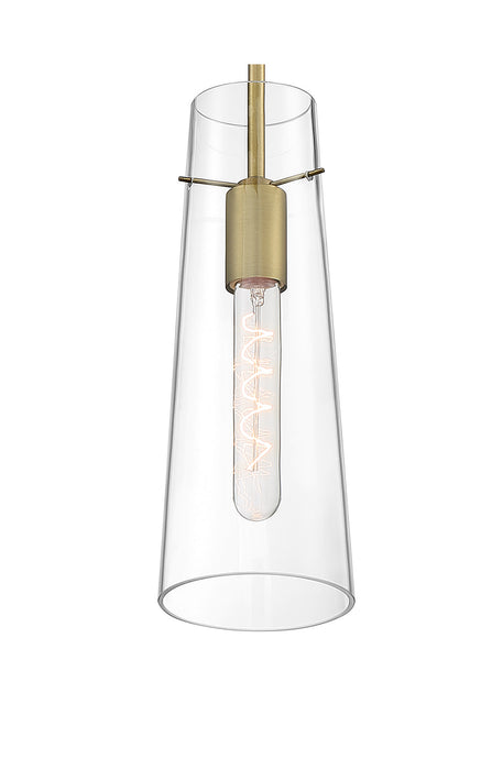 One Light Mini Pendant from the Alondra collection in Vintage Brass finish