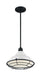 Nuvo Lighting - 60-7024 - One Light Pendant - Newbridge - Gloss White / Black Accents