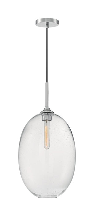 One Light Pendant from the Aria collection in Polished Nickel finish