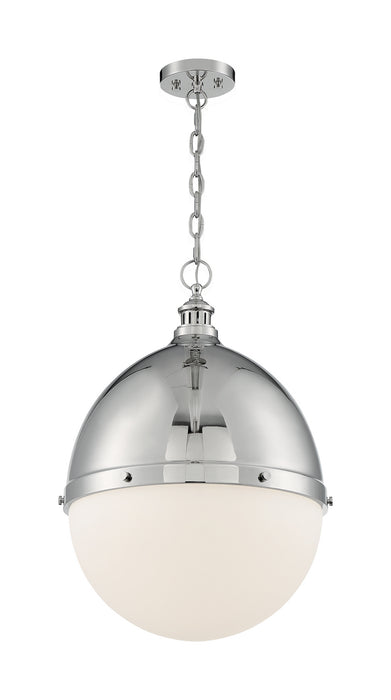 One Light Pendant from the Ronan collection in Polished Nickel finish