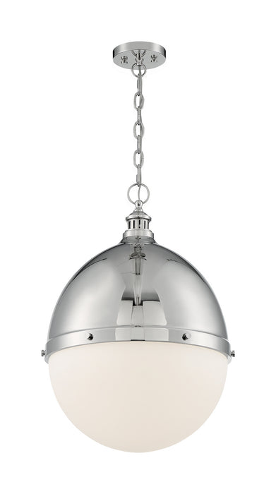 One Light Pendant from the Ronan collection in Polished Nickel finish