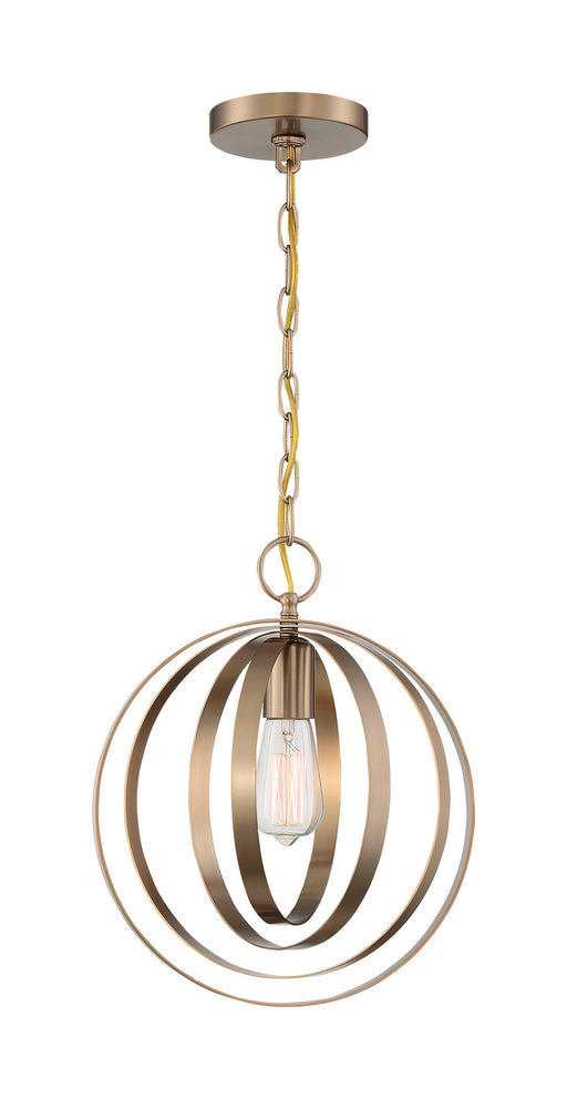 Nuvo Lighting - 60-7056 - One Light Pendant - Pendleton - Burnished Brass