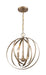 Nuvo Lighting - 60-7057 - Three Light Pendant - Pendleton - Burnished Brass