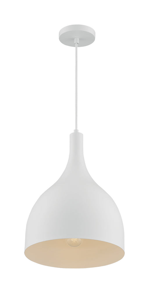 Nuvo Lighting - 60-7097 - One Light Pendant - Bellcap - Matte White