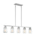 Nuvo Lighting - 60-7114 - Five Light Island Pendant - Skybridge - Brushed Nickel