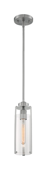 One Light Mini Pendant from the Marina collection in Brushed Nickel finish