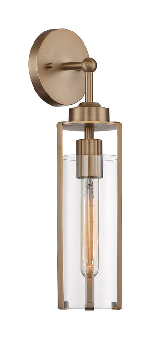 One Light Wall Sconce from the Marina collection in Burnished Brass finish