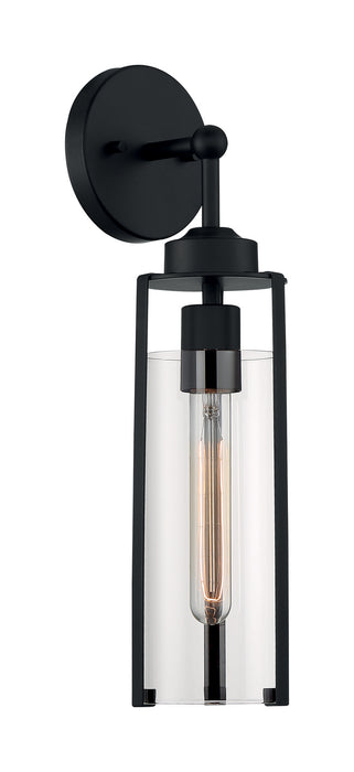 One Light Wall Sconce from the Marina collection in Matte Black finish