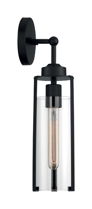 One Light Wall Sconce from the Marina collection in Matte Black finish