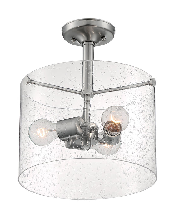Nuvo Lighting - 60-7188 - Three Light Semi Flush Mount - Bransel - Brushed Nickel