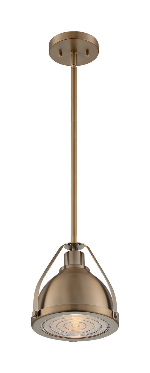 Nuvo Lighting - 60-7201 - One Light Pendant - Barbett - Burnished Brass