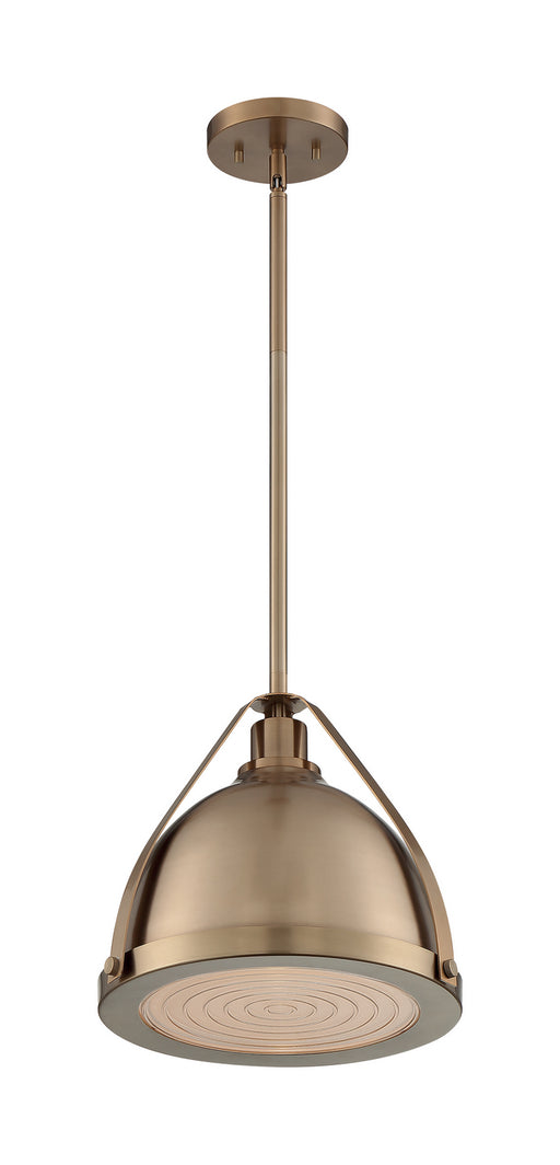 Nuvo Lighting - 60-7202 - One Light Pendant - Barbett - Burnished Brass