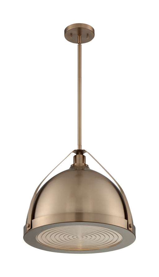 Nuvo Lighting - 60-7203 - One Light Pendant - Barbett - Burnished Brass