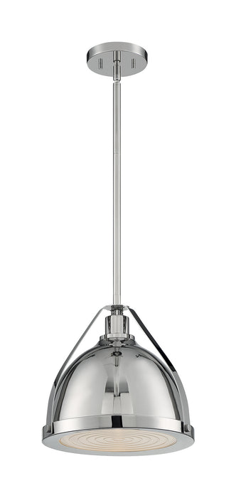 One Light Pendant from the Barbett collection in Polished Nickel finish