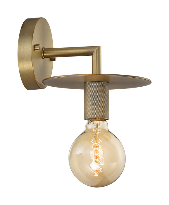 One Light Wall Sconce from the Bizet collection in Vintage Brass finish