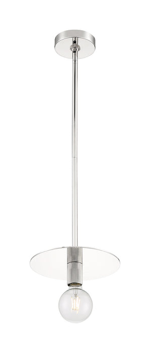 One Light Mini Pendant from the Bizet collection in Polished Nickel finish