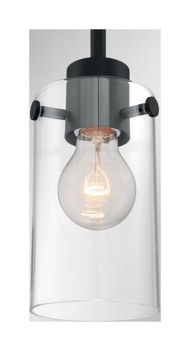 One Light Mini Pendant from the Sommerset collection in Matte Black finish