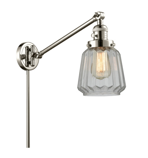 Innovations - 237-PN-G142 - One Light Swing Arm Lamp - Franklin Restoration - Polished Nickel