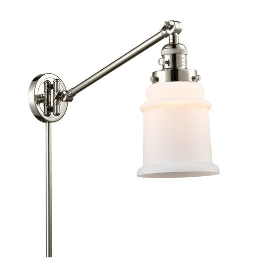 Innovations - 237-PN-G181 - One Light Swing Arm Lamp - Franklin Restoration - Polished Nickel