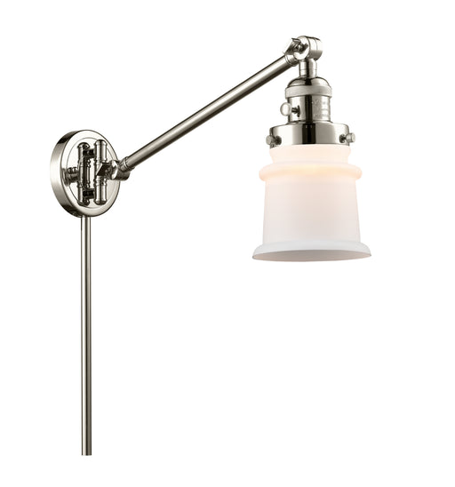 Innovations - 237-PN-G181S - One Light Swing Arm Lamp - Franklin Restoration - Polished Nickel