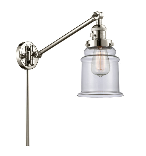 Innovations - 237-PN-G182 - One Light Swing Arm Lamp - Franklin Restoration - Polished Nickel
