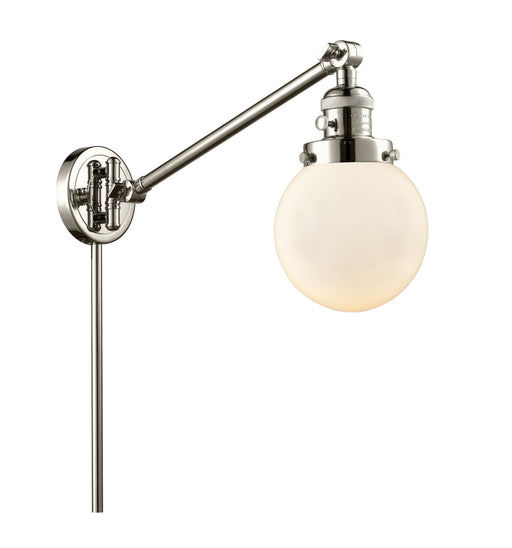 Innovations - 237-PN-G201-6 - One Light Swing Arm Lamp - Franklin Restoration - Polished Nickel
