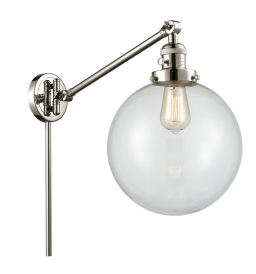 Innovations - 237-PN-G202-10 - One Light Swing Arm Lamp - Franklin Restoration - Polished Nickel