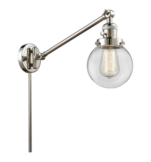 Innovations - 237-PN-G202-6 - One Light Swing Arm Lamp - Franklin Restoration - Polished Nickel