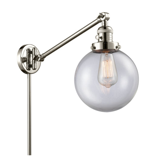 Innovations - 237-PN-G202-8 - One Light Swing Arm Lamp - Franklin Restoration - Polished Nickel
