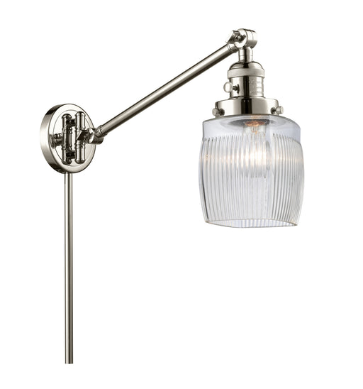 Innovations - 237-PN-G302 - One Light Swing Arm Lamp - Franklin Restoration - Polished Nickel