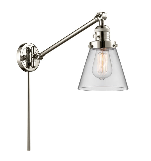 Innovations - 237-PN-G62 - One Light Swing Arm Lamp - Franklin Restoration - Polished Nickel