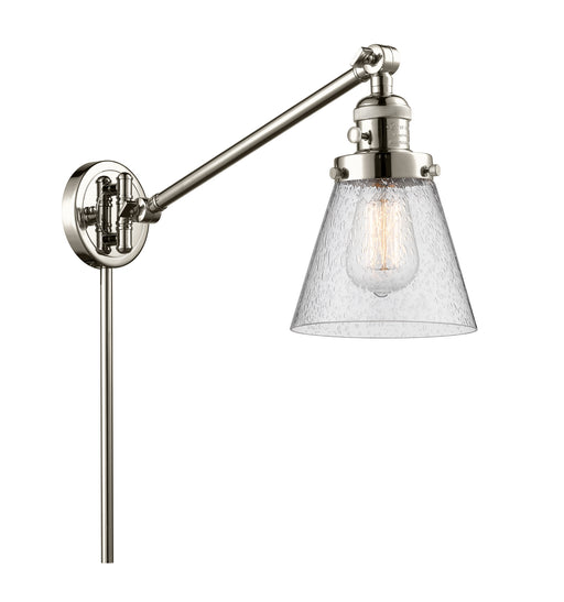 Innovations - 237-PN-G64 - One Light Swing Arm Lamp - Franklin Restoration - Polished Nickel